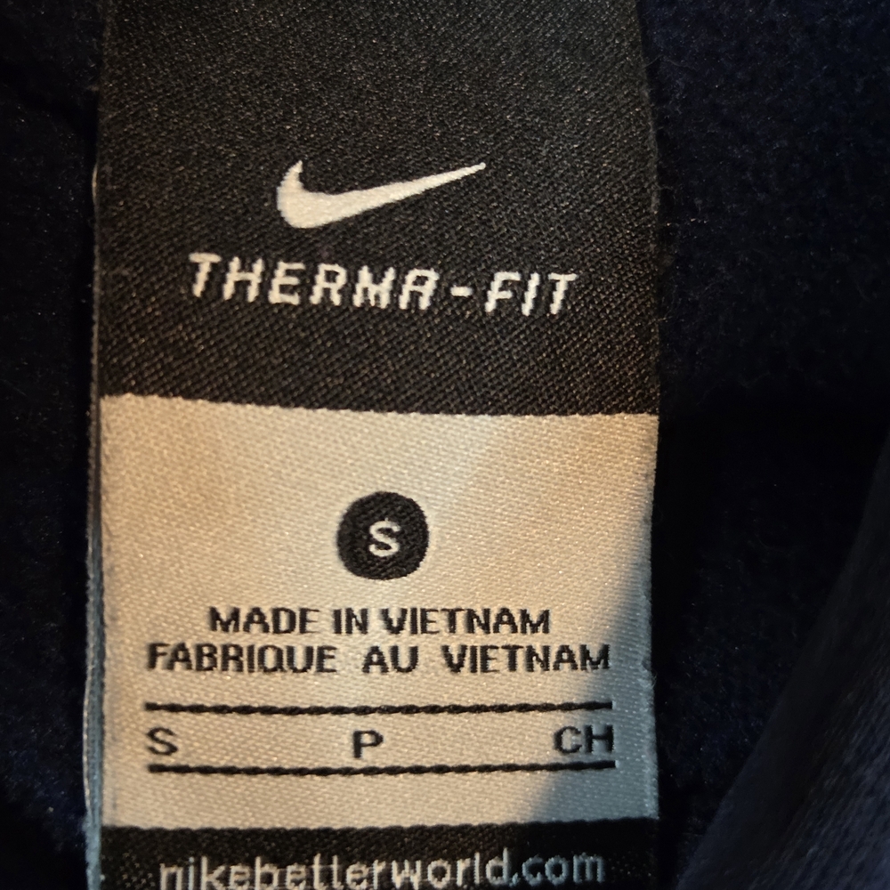 Seattle Seahawks Nike Therma Fit Pullover Hoodie Sweatshirt Mens S Blue Fleece - Picture 13 of 13